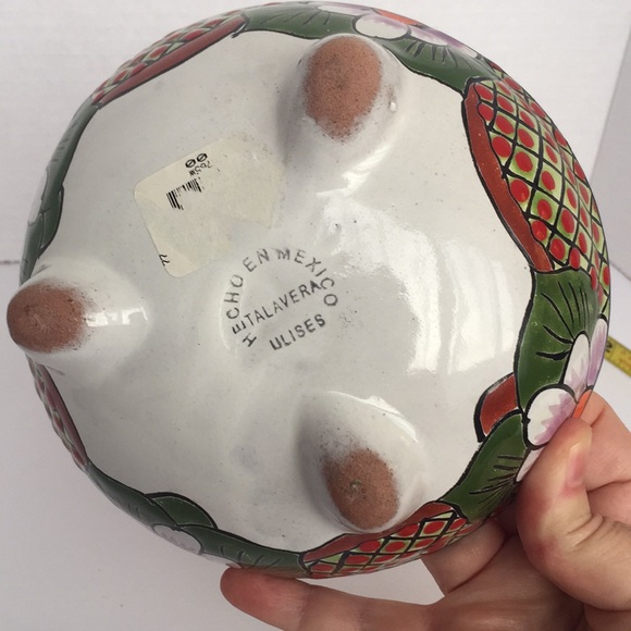 Mexican Talavera Ulises Beautiful Colorful Bowl - Picture 5 of 8
